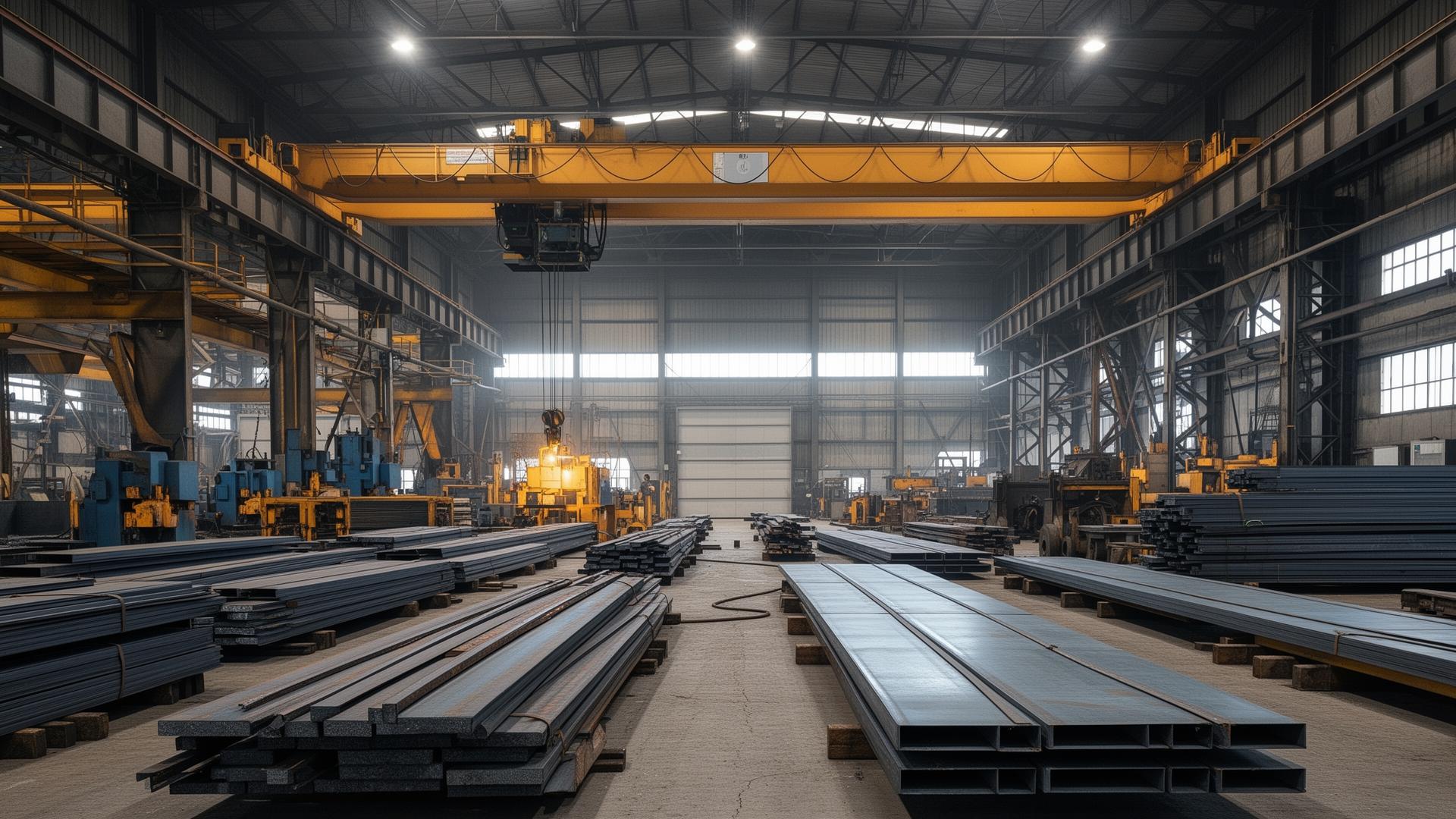 Steel manufacturing facility supporting a multi-story frame project in Phoenix Arizona